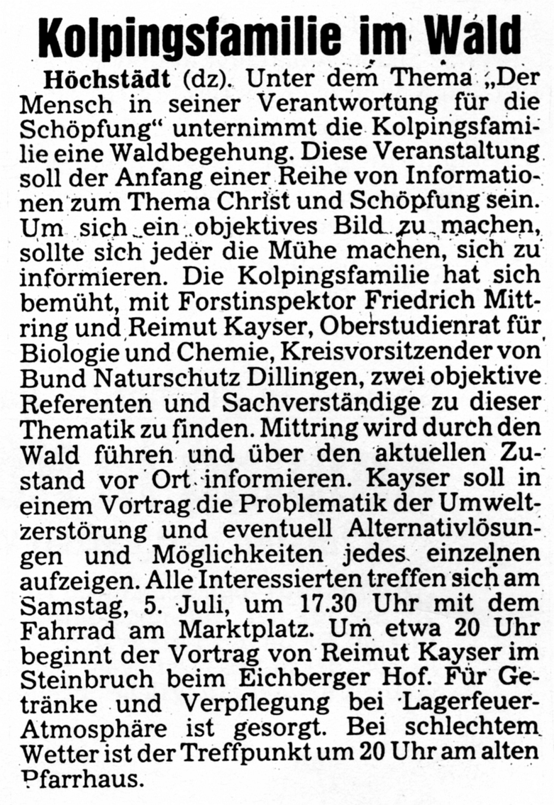 Bericht aus der DZ
